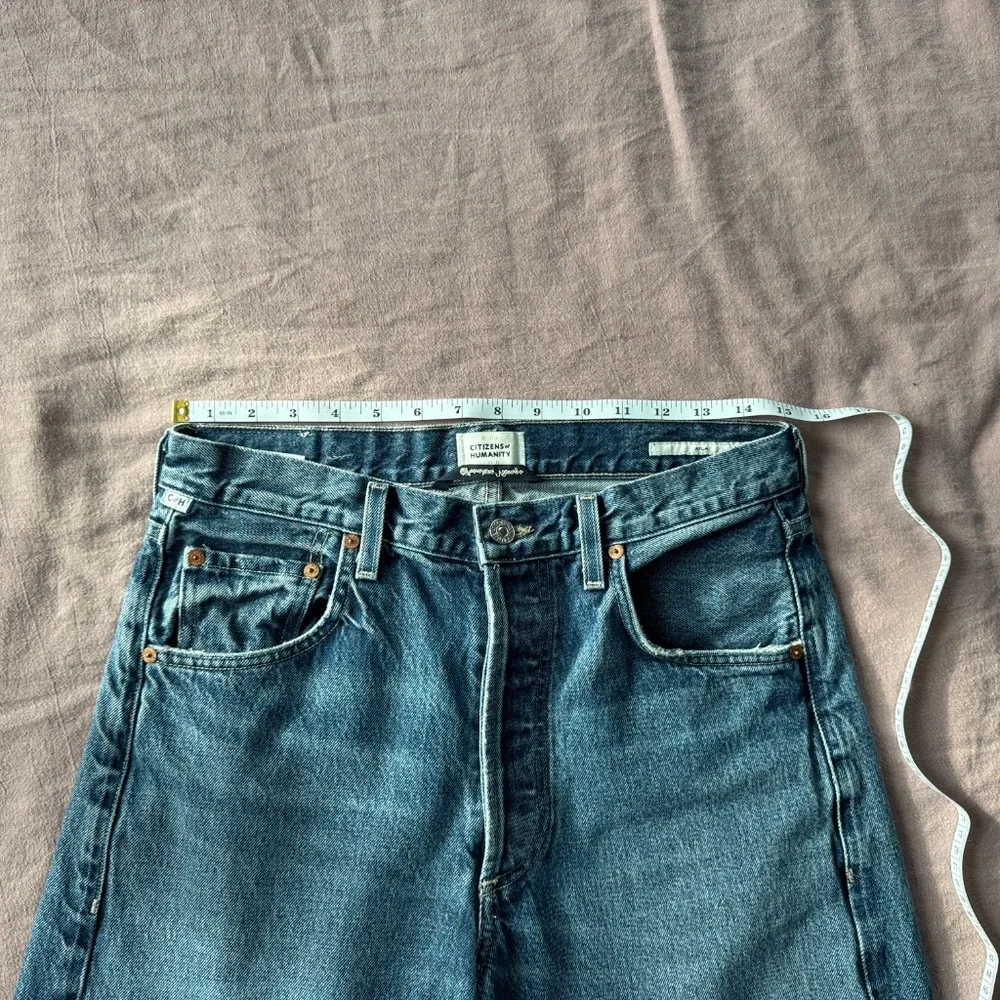 Citizens Of Humanity Wide Leg Blue Denim Jeans - Picture 13 of 13
